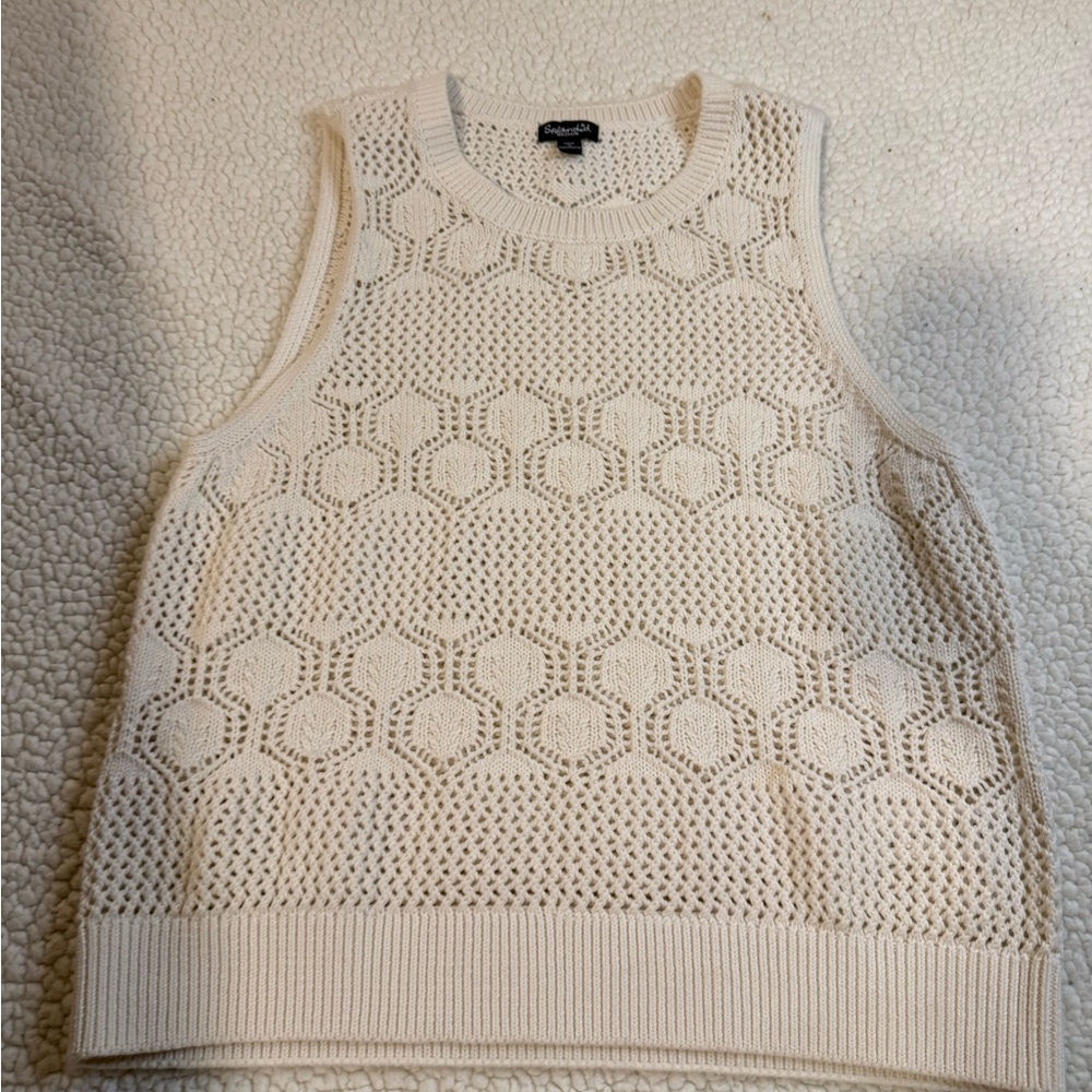 Splendid Cream Knit Top